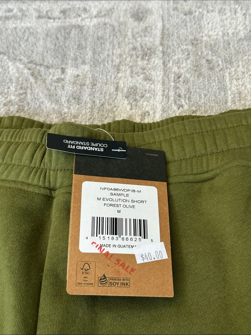 The North Face Men’s Medium Evolution Shorts. Forest Olive colored. NWT’s.